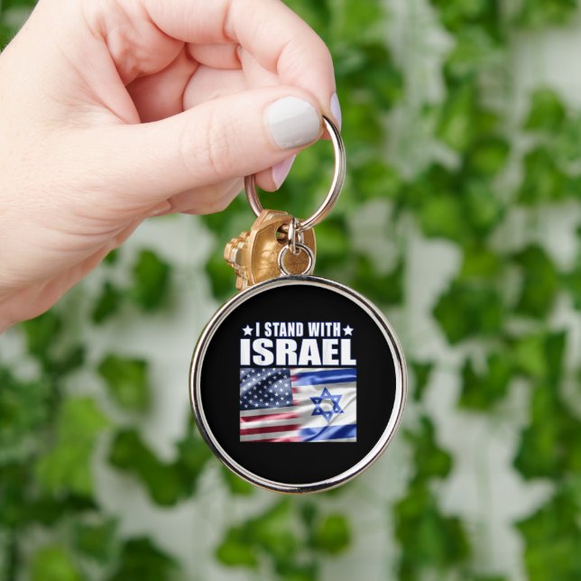Support Israel I Stand with Israel  Key Ring (Hand)
