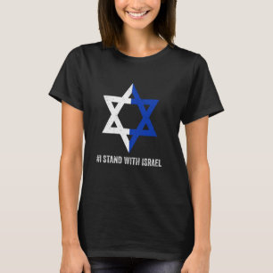 Support Israel I Stand With Israel Sunflower Israe T-Shirt