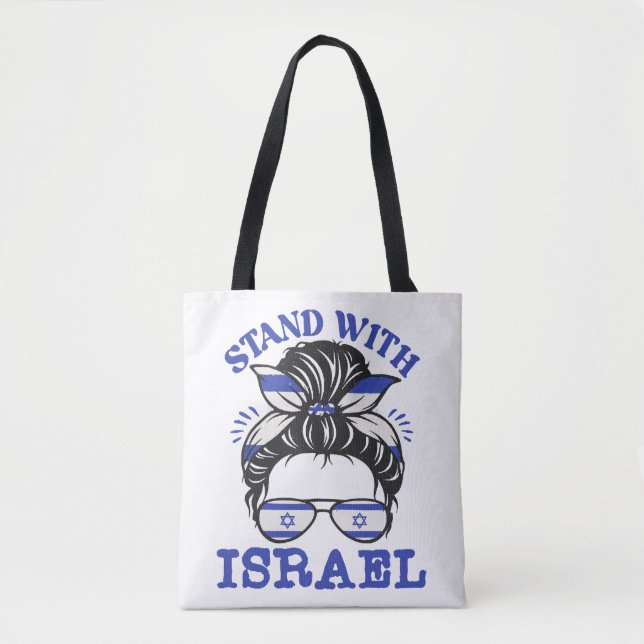 Support Israel - I Stand With Israel  Tote Bag (Front)