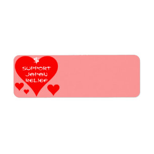 SUPPORT JAPAN RELIEF RETURN ADDRESS LABEL