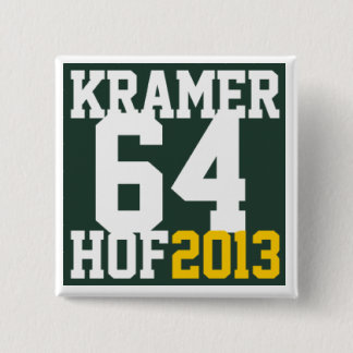 Support JerryKramer4HOF 15 Cm Square Badge