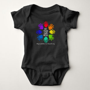 Support Julia's Fight! Handprints Baby Bodysuit