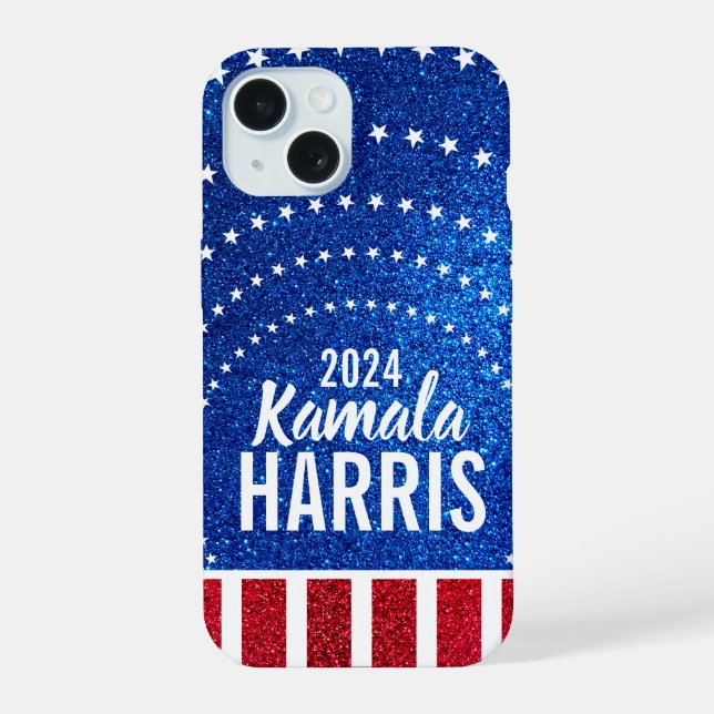 Support Kamala Harris 2024 Progress and Unity iPhone 15 Case (Back)