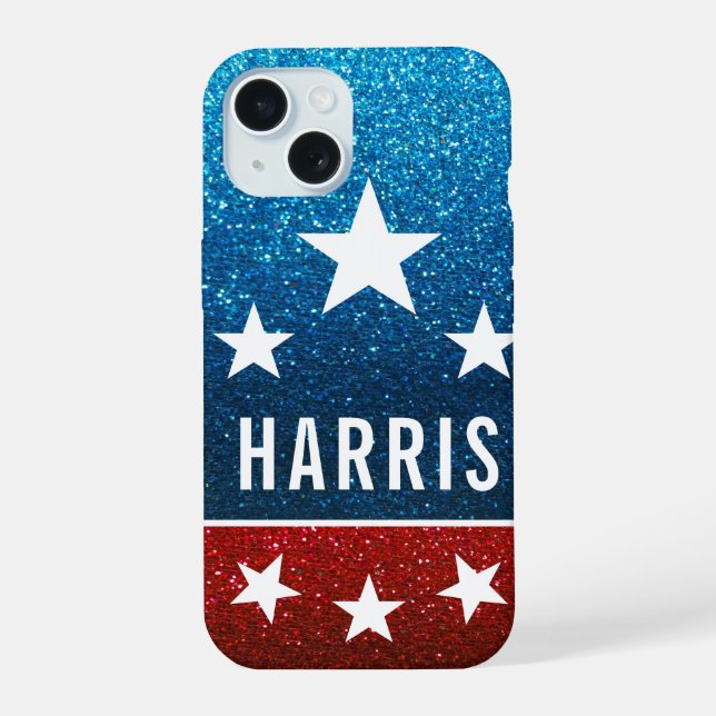 Support Kamala Harris 2024 Progress and Unity iPhone 15 Case (Back)