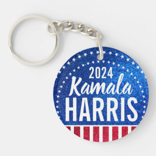 Support Kamala Harris 2024 Progress and Unity Key Ring