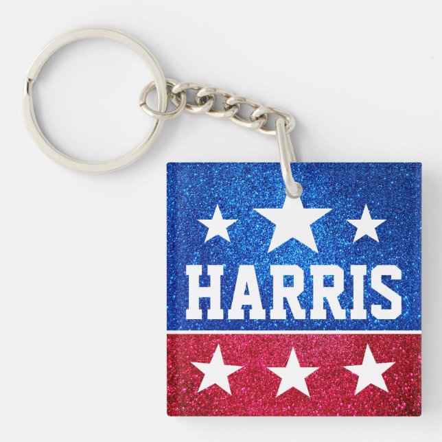 Support Kamala Harris 2024 Progress and Unity Key Ring (Front)