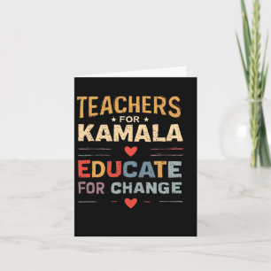 Support Kamala Harris Education Teacher Harris Card