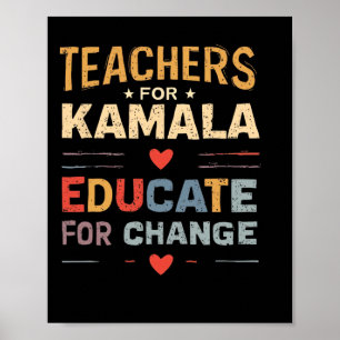 Support Kamala Harris Education Teacher Harris Poster