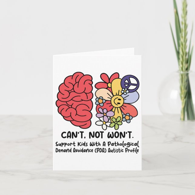 Support Kids With A Pathological Demand  Card (Front)