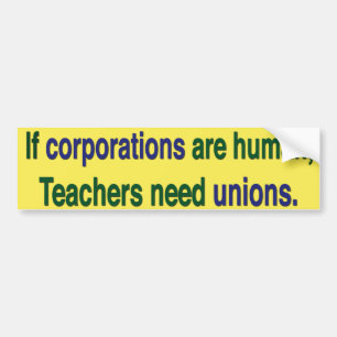 Support Labour Unions Bumper Sticker