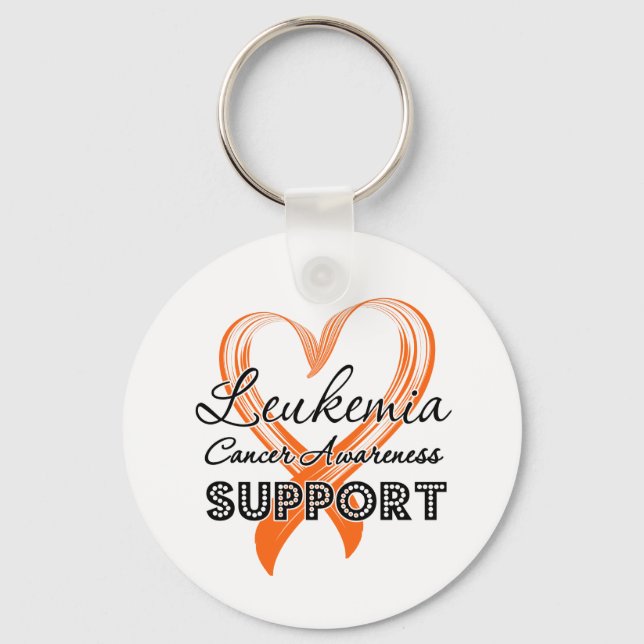 Support Leukaemia Awareness Key Ring (Front)