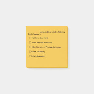 Support Level Post-it Notes