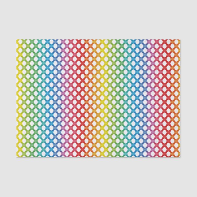 Support LGBT Gay Lesbian Rainbow Tissue Paper (Front)