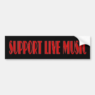 Support Live Music Bumper Sticker