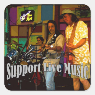 Support Live Music Sticker