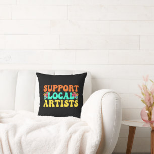 Support Local Artists For Music Lover Cushion
