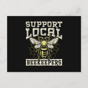 Support Local Beekeepers Beekeeper Postcard