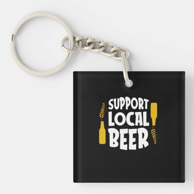 Support Local Beer Key Ring (Front)