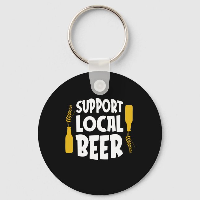 Support Local Beer Key Ring (Front)