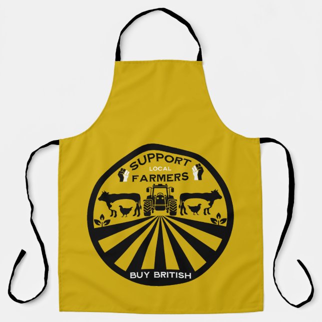 Support Local British Farm Produce Apron (Front)