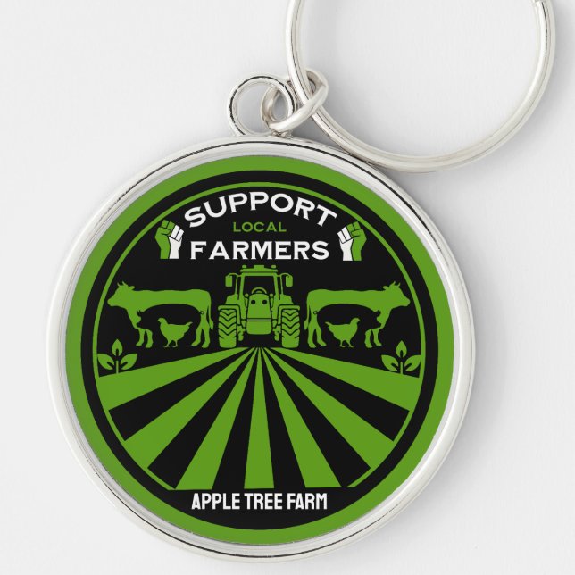 Support Local Farm Produce Key Ring (Front)