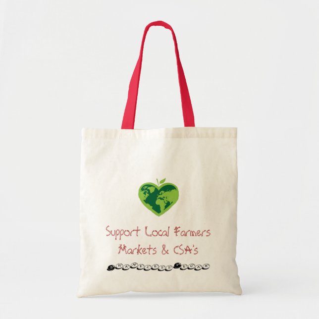 Support local farmers tote bag (Front)
