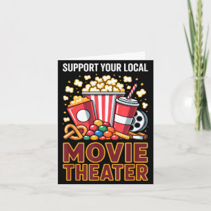 Support local movie theatre film food night snack card