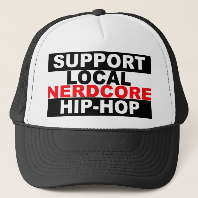 Support Local Nerdcore Hip-Hop Hat (Front)