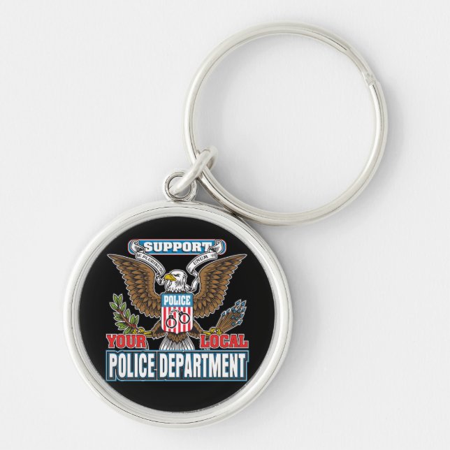 Support Local Police Key Ring (Front)