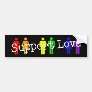 Support Love Bumper Sticker