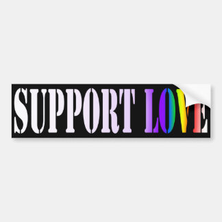 Support Love Bumper Sticker