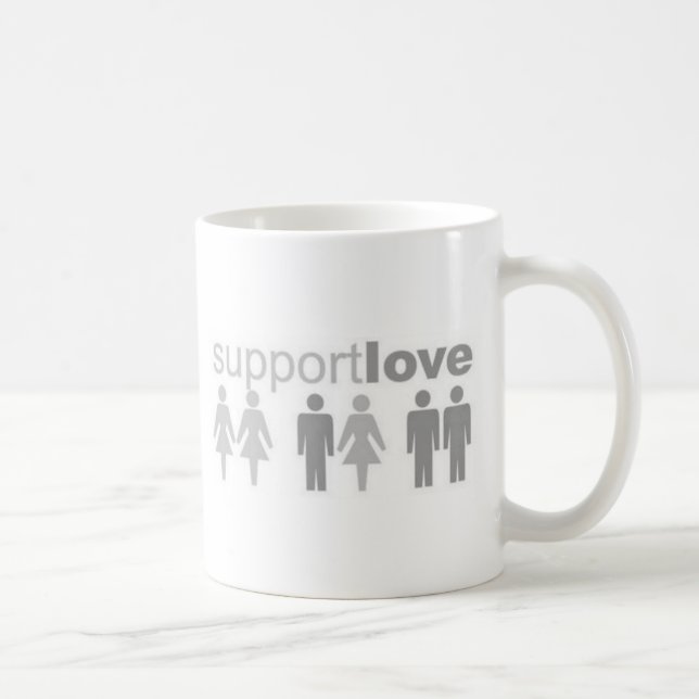 support-love coffee mug (Right)