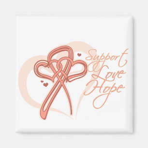 Support Love Hope - Endometrial Cancer Magnet