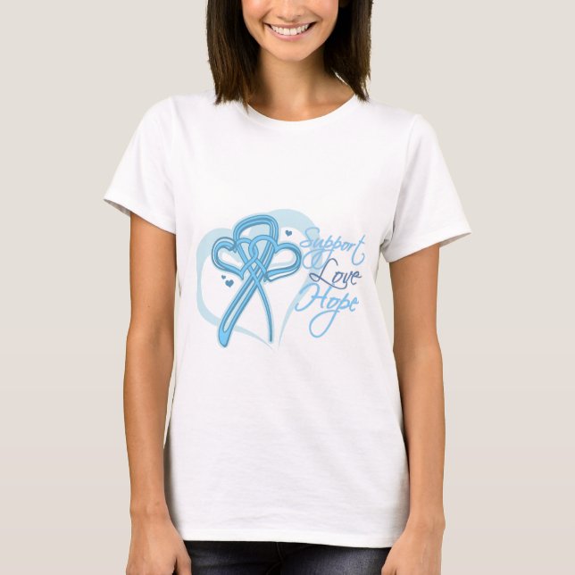 Support Love Hope - Prostate Cancer T-Shirt (Front)