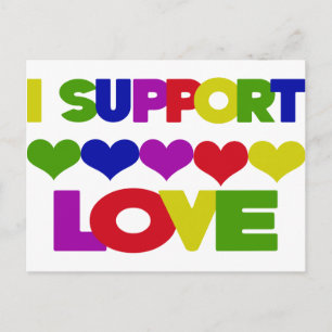 Support Love Postcard