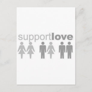 support-love postcard