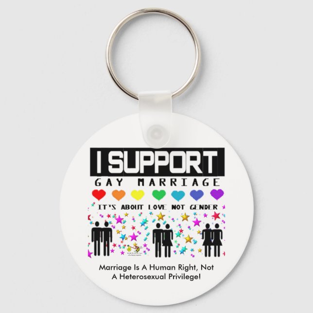 Support Marriage Key Ring (Front)
