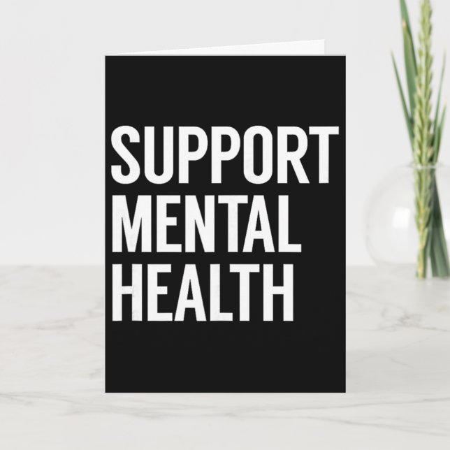 Support Mental Health  Card (Front)