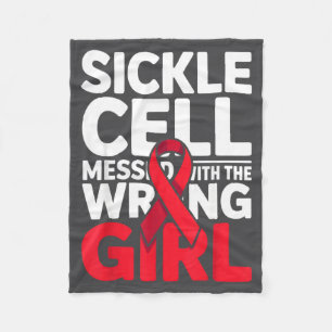 Support Messed Wrong Sickle Warrior Cell Fun Fleece Blanket