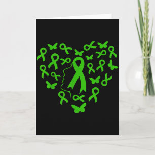 Support Mitochondrial Disease Woman Heart Green Ri Card