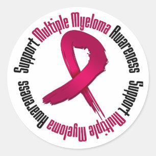 Support Multiple Myeloma Awareness Classic Round Sticker
