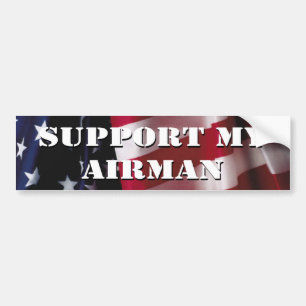 Support My Airman Bumper Sticker