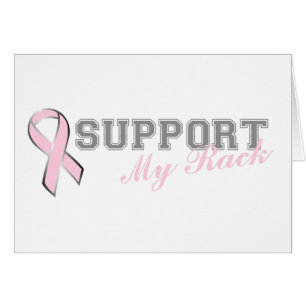 Support My Rack Pink Ribbon Card