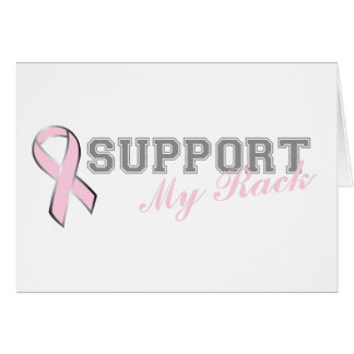 Support My Rack Pink Ribbon Card