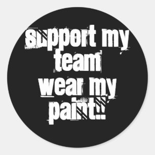 Support My Team Paintball Sticker