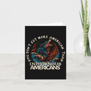 Support Native Americans Against Trump _2 Card