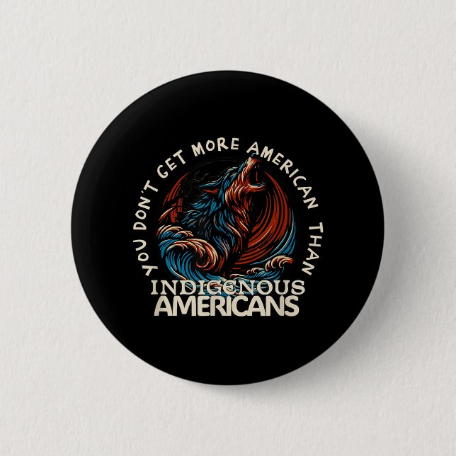 Support Native Americans Against Trump  6 Cm Round Badge (Front)