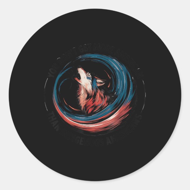 Support Native Americans Against Trump  Classic Round Sticker (Front)