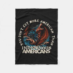 Support Native Americans Against Trump  Fleece Blanket
