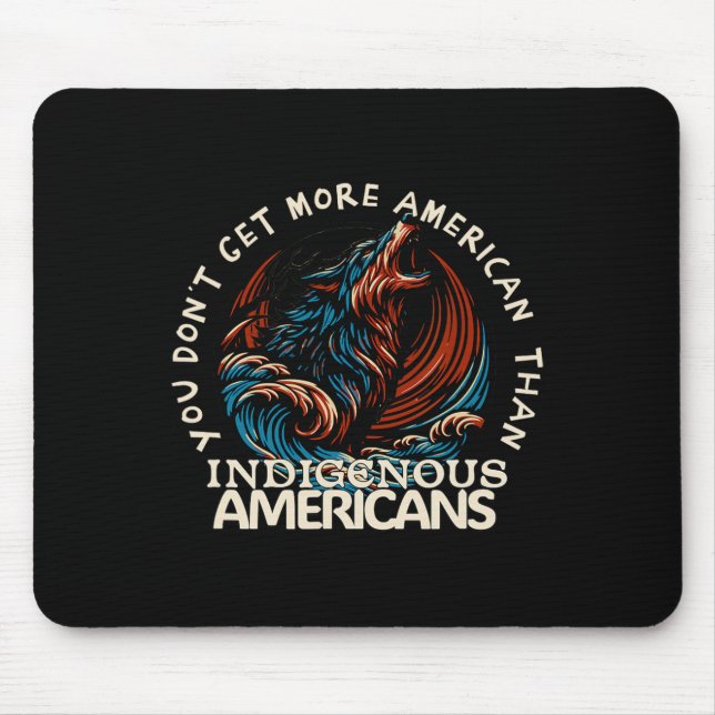 Support Native Americans Against Trump  Mouse Pad (Front)